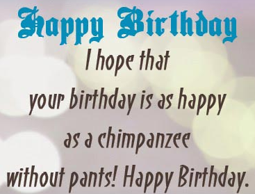 funny birthday message
